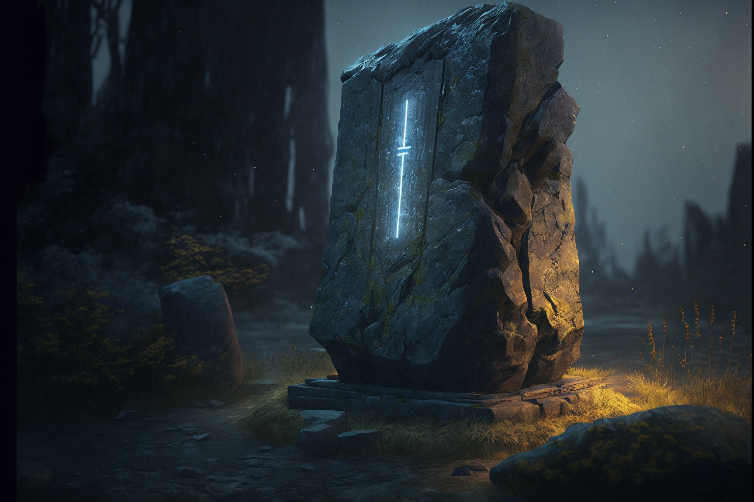 rune monolith, cinematic lighting, photorealistic --ar 3:2